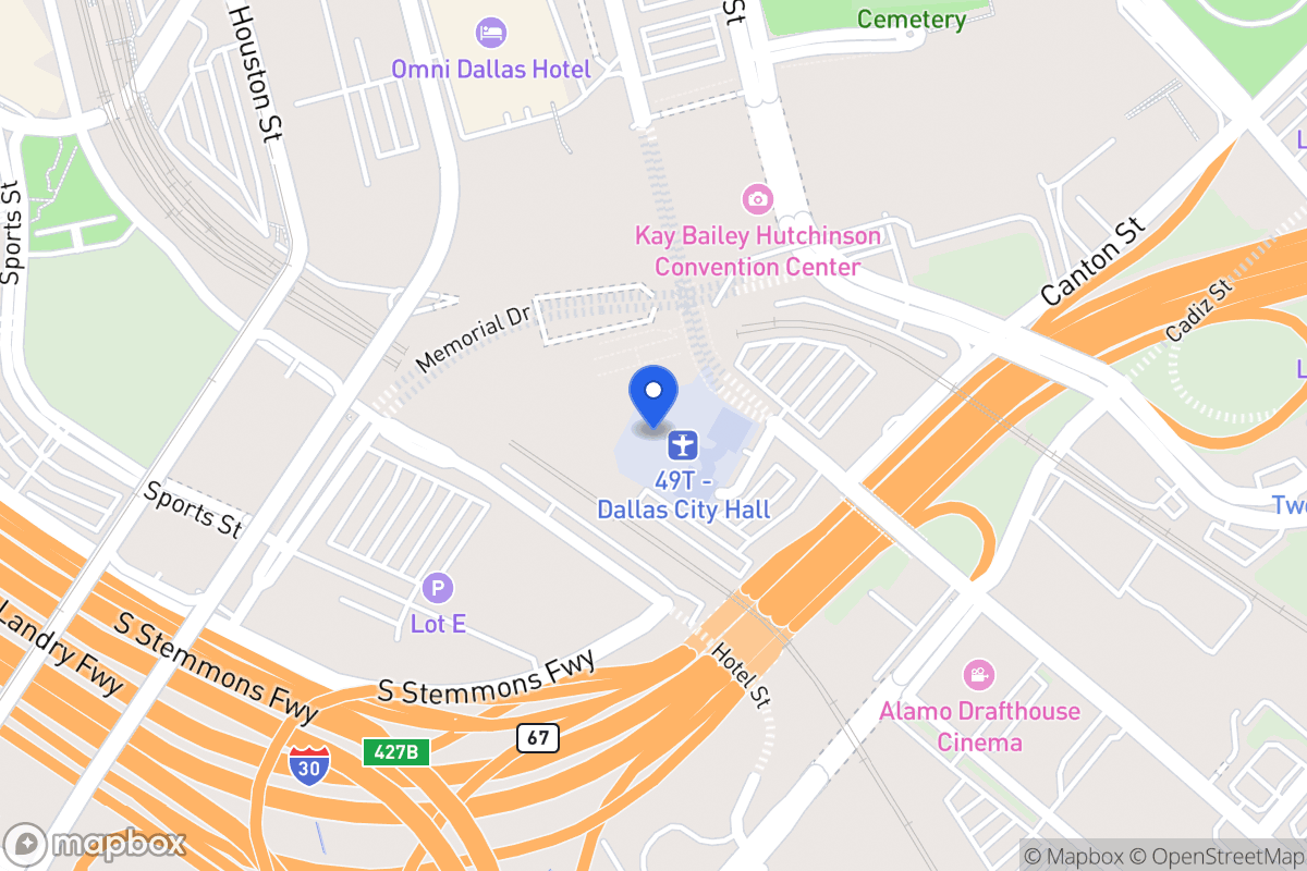 Map of 900 S Lamar St