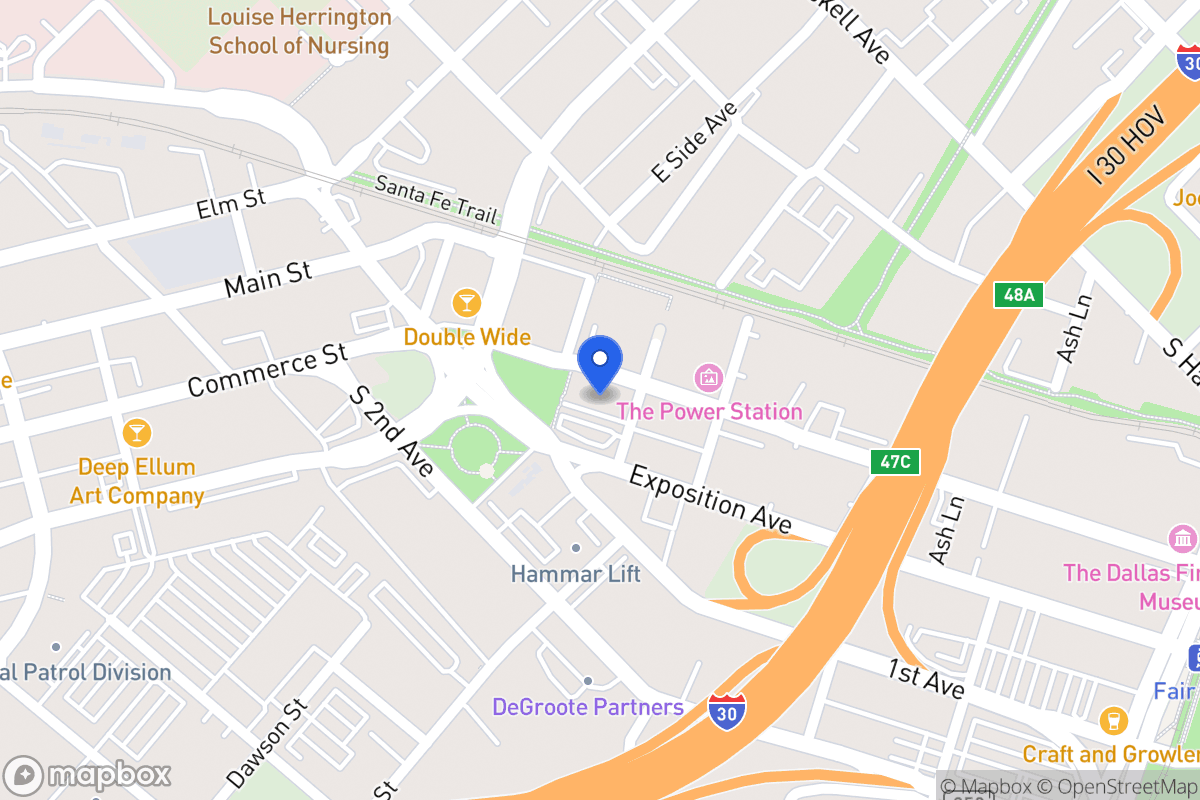Map of 3709 Commerce St