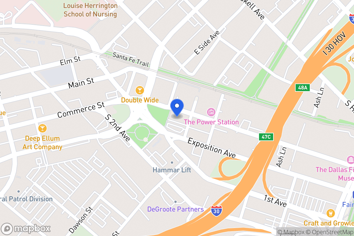 Map of 3707 Commerce St