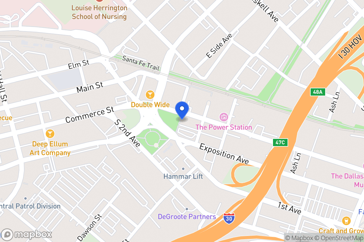 Map of 3701 Commerce St