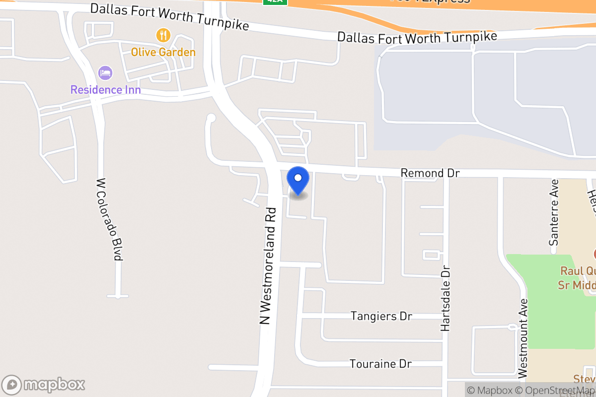 Map of 1350 N Westmoreland Rd