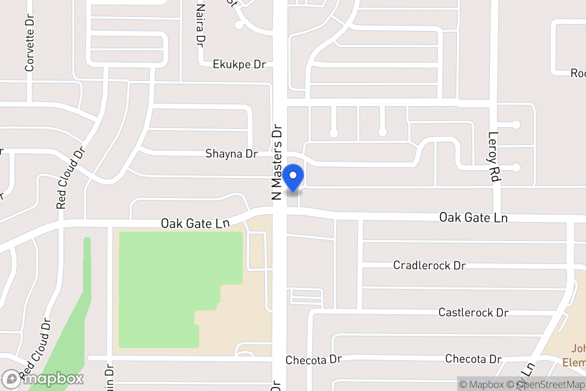 Map of 10203 Oak Gate Ln