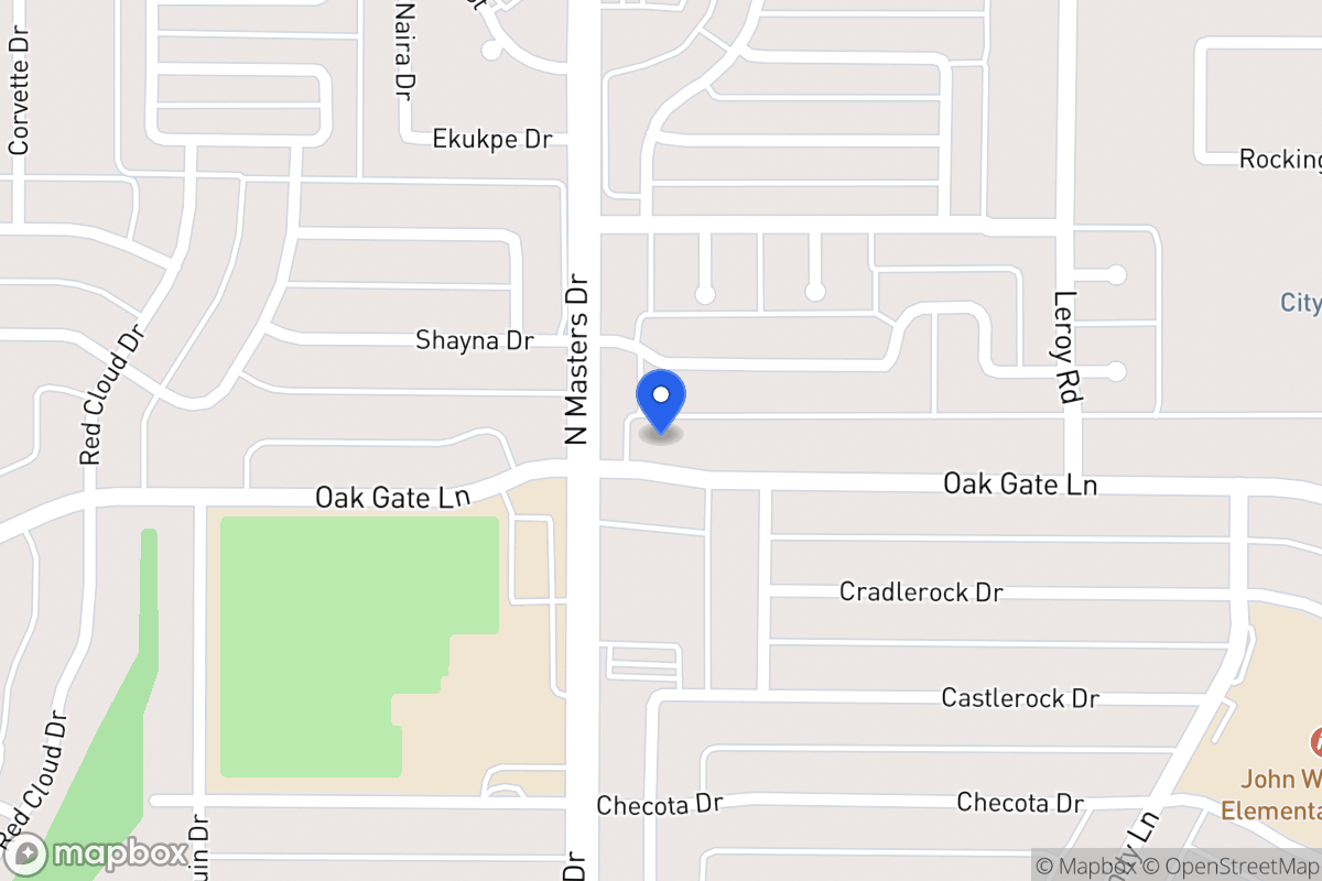 Map of 10215 Oak Gate Ln