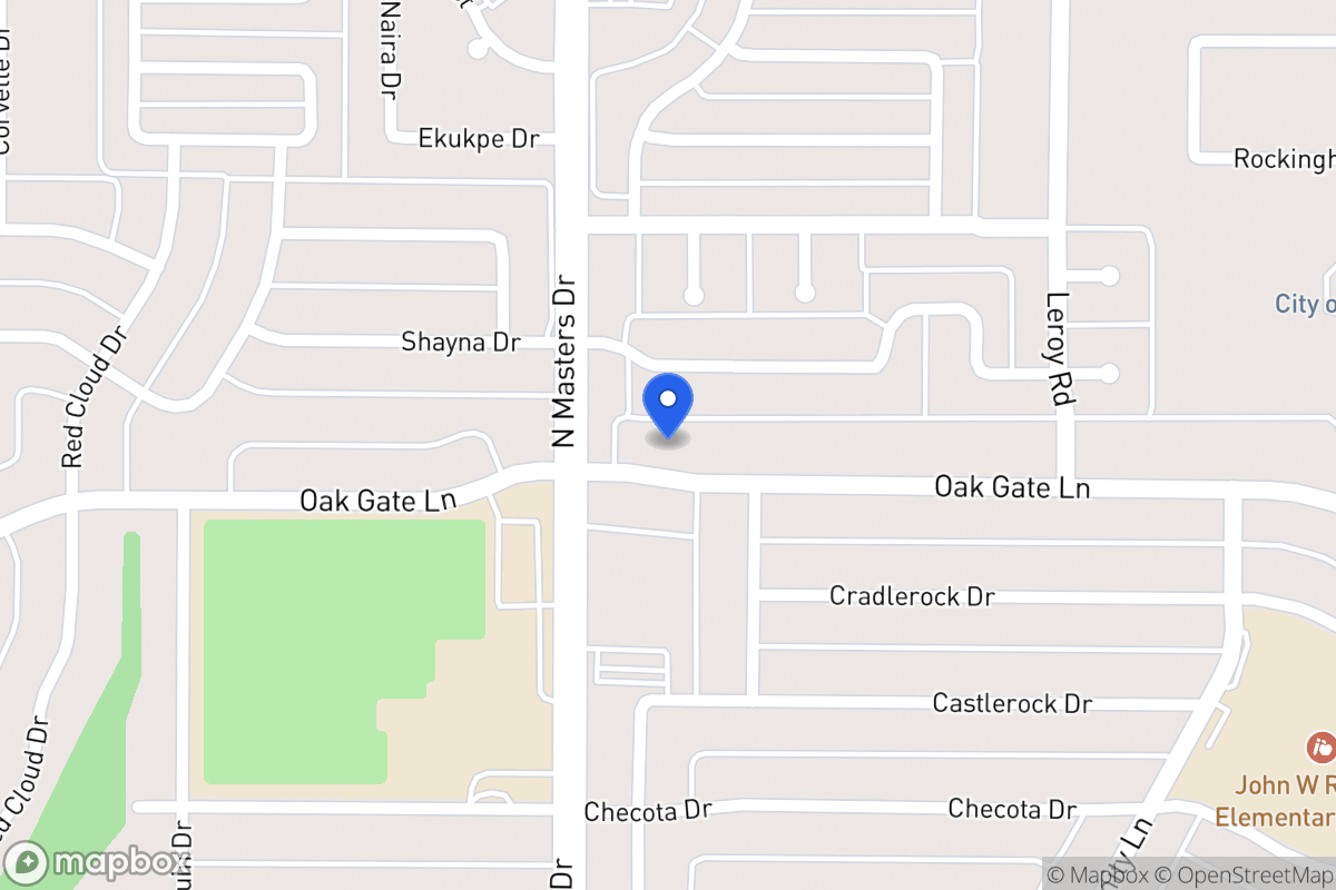 Map of 10221 Oak Gate Ln