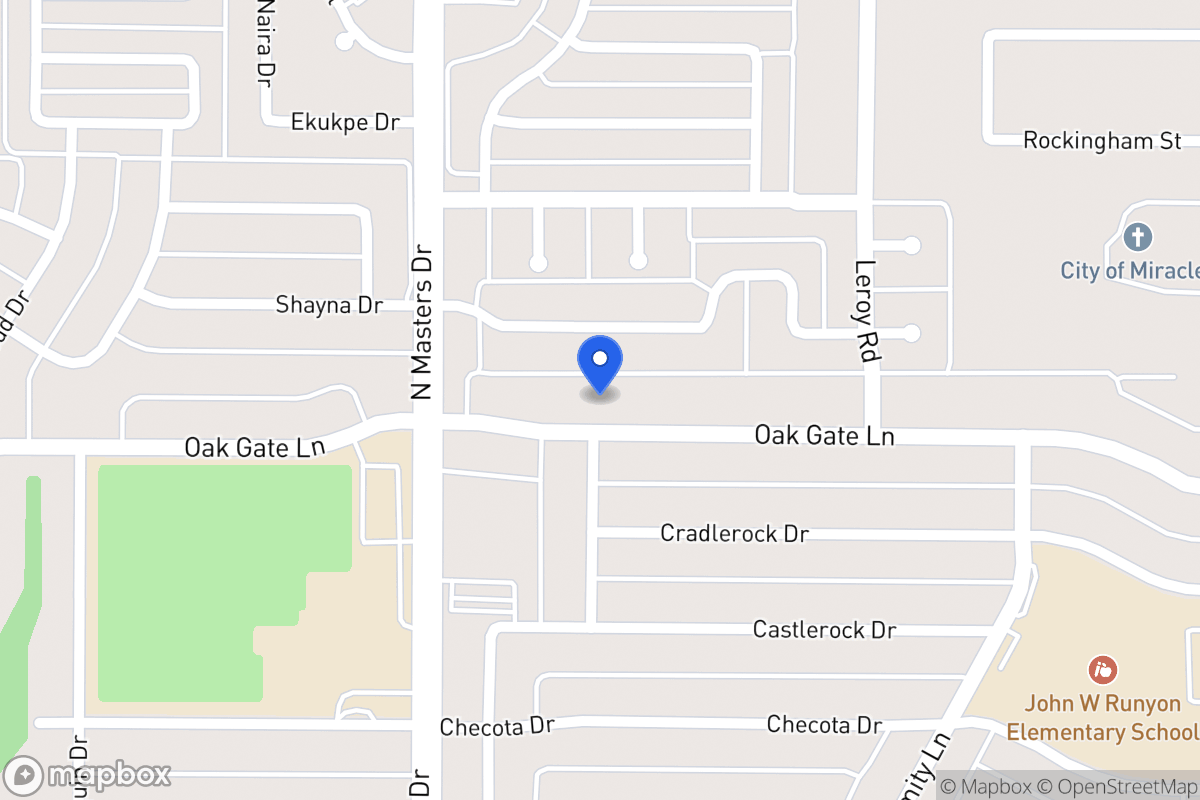 Map of 10303 Oak Gate Ln
