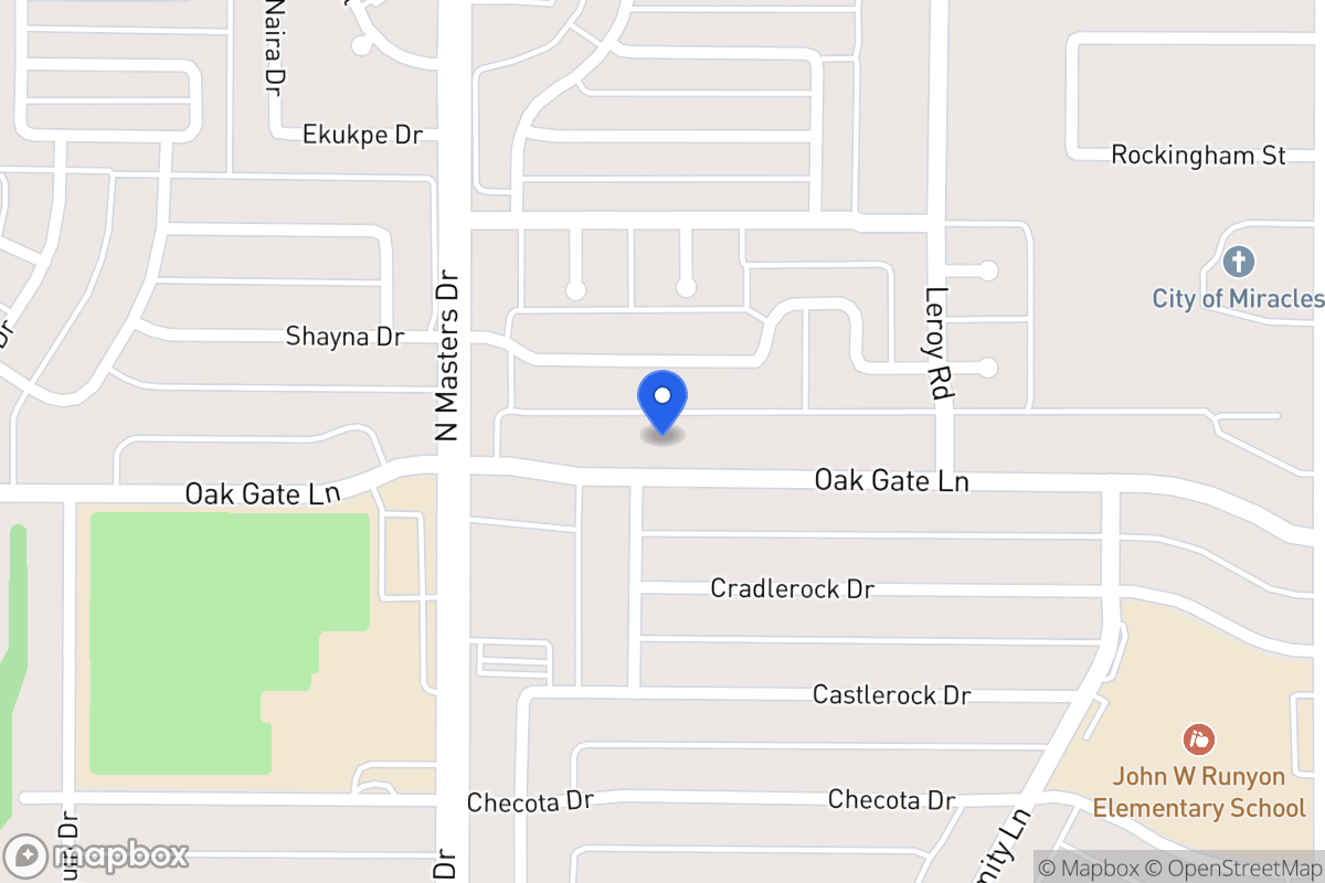 Map of 10309 Oak Gate Ln