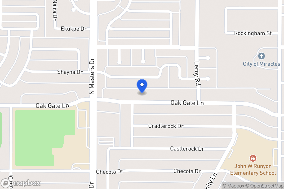 Map of 10315 Oak Gate Ln