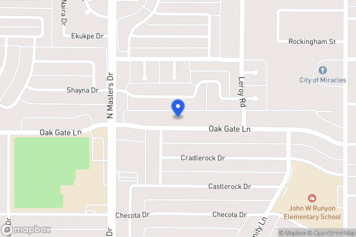 Map of 10321 Oak Gate Ln