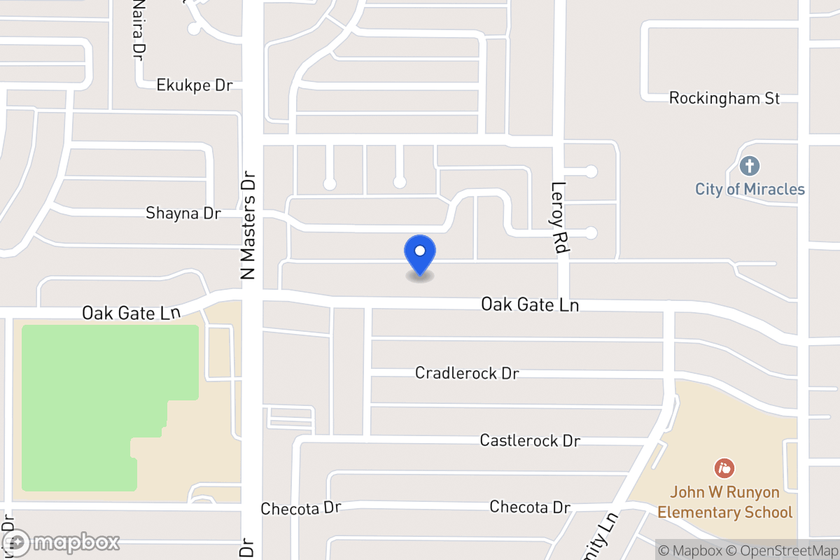 Map of 10327 Oak Gate Ln