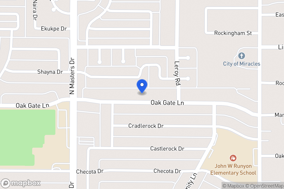Map of 10415 Oak Gate Ln
