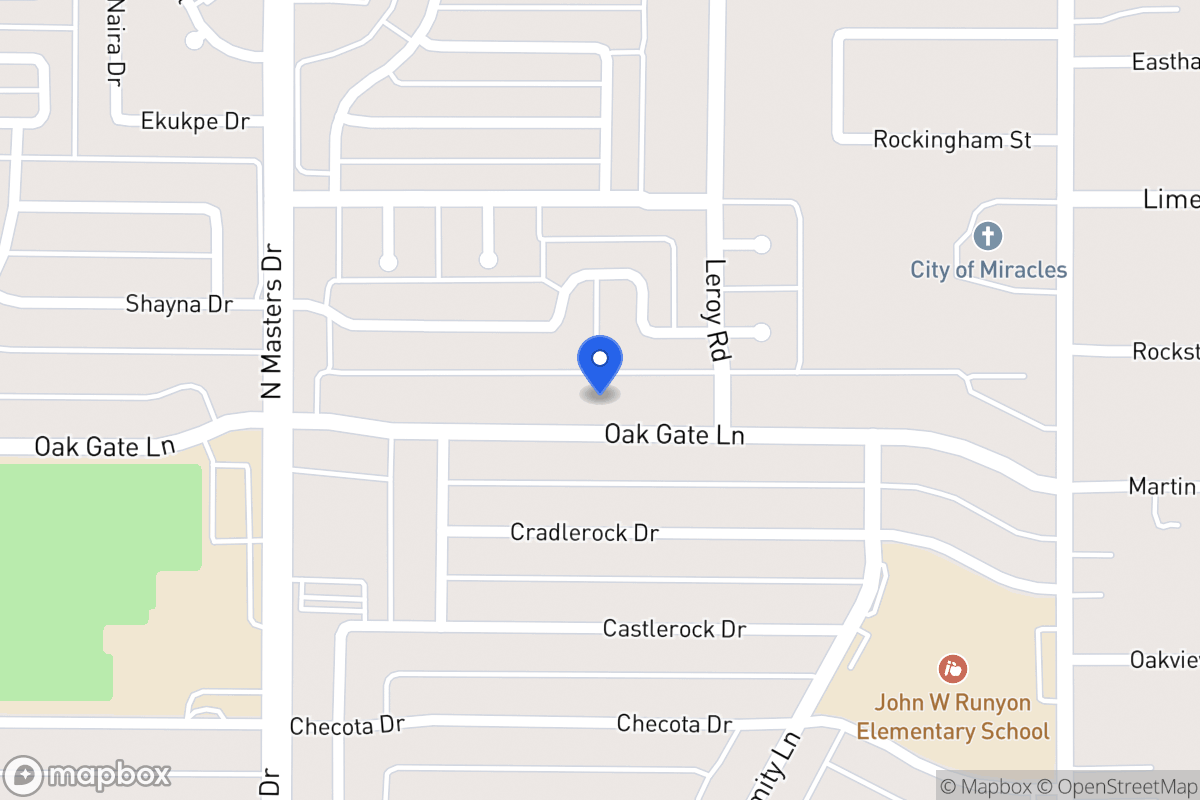 Map of 10427 Oak Gate Ln