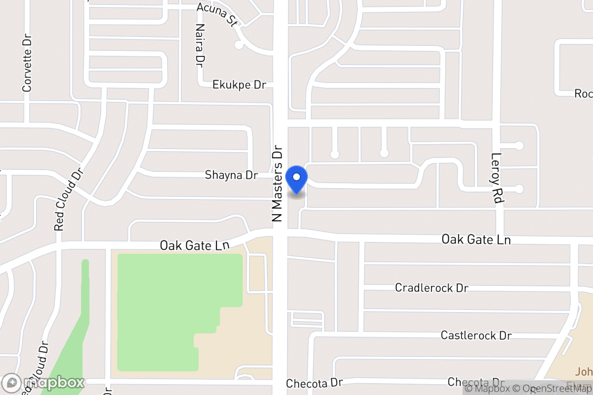 Map of 1826 N Masters Dr