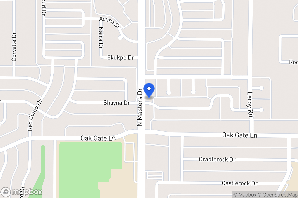 Map of 1842 N Masters Dr