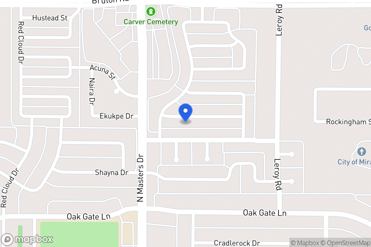 Map of 10326 Brockton Dr