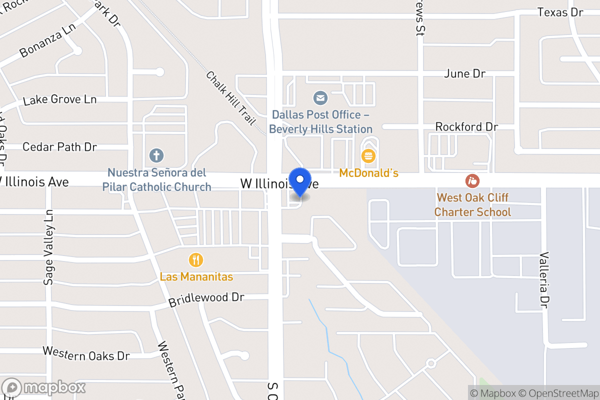 Map of 4340 W Illinois Ave