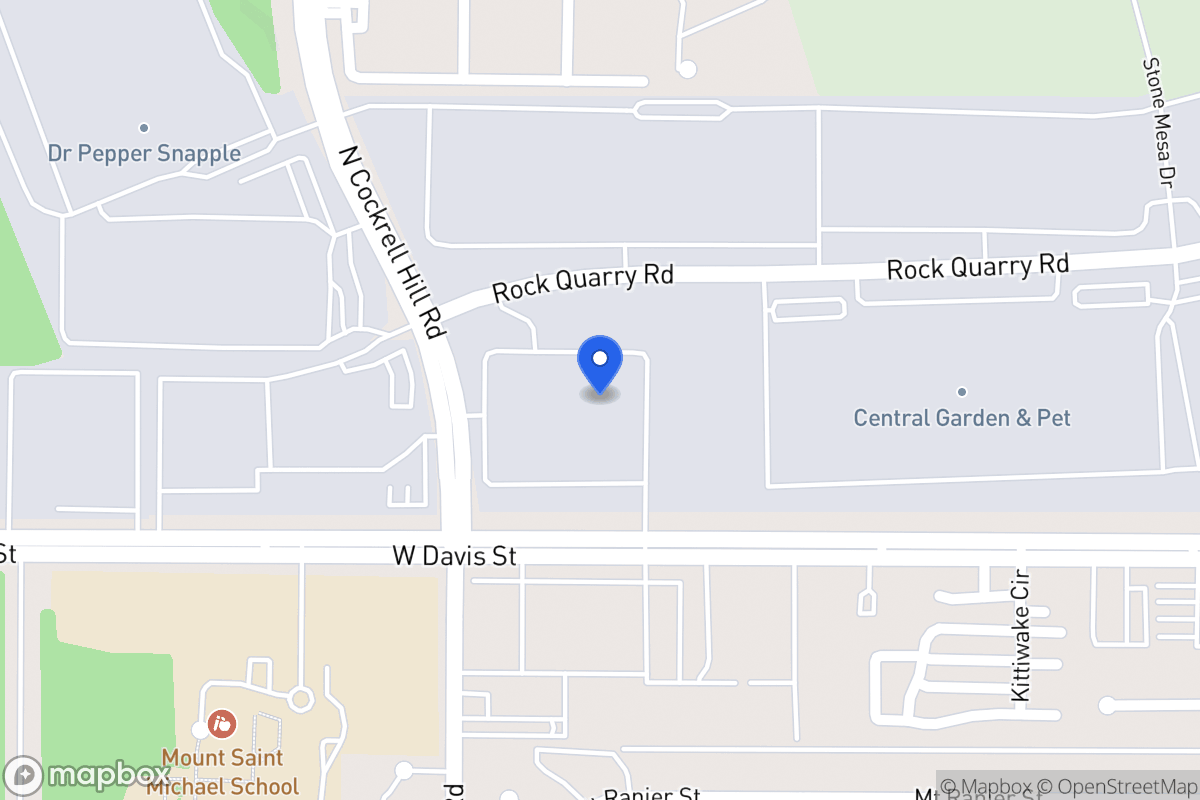 Map of 600 N Cockrell Hill Rd