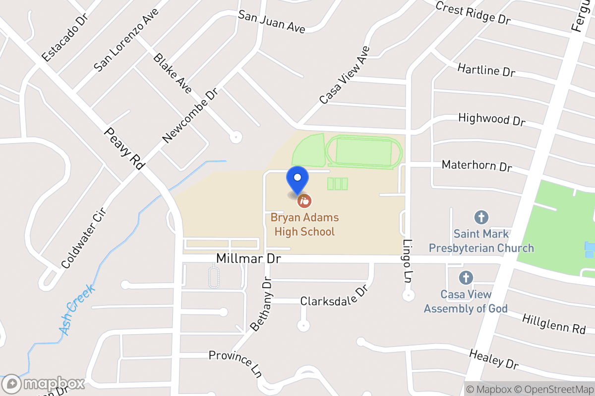 Map of 2101 Millmar Dr