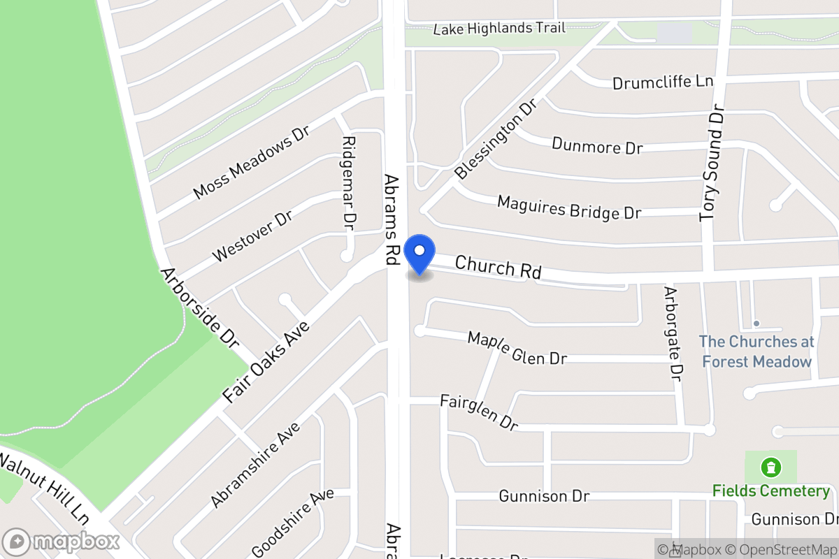 Map of 9002 Church Rd