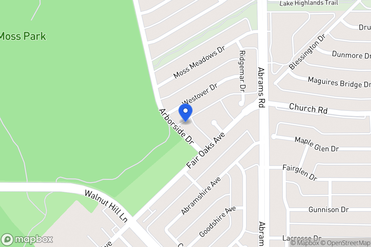Map of 7718 Arborside Dr