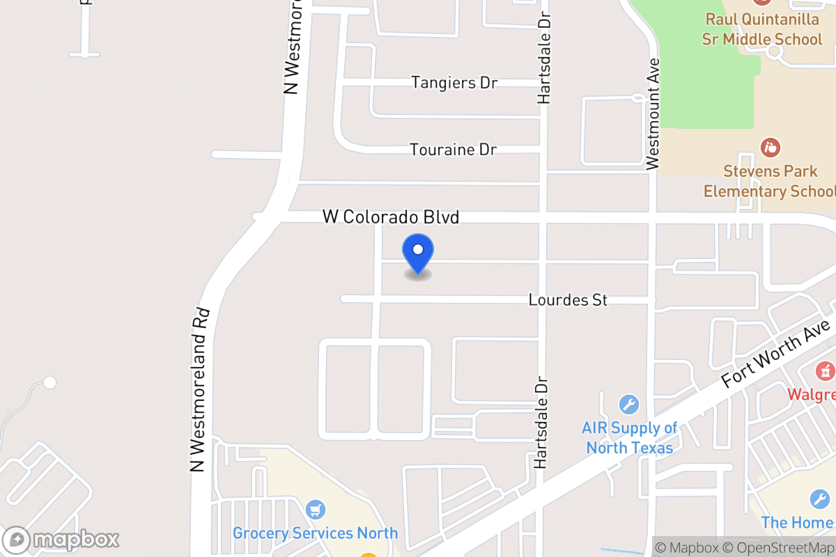 Map of 3019 Lourdes St