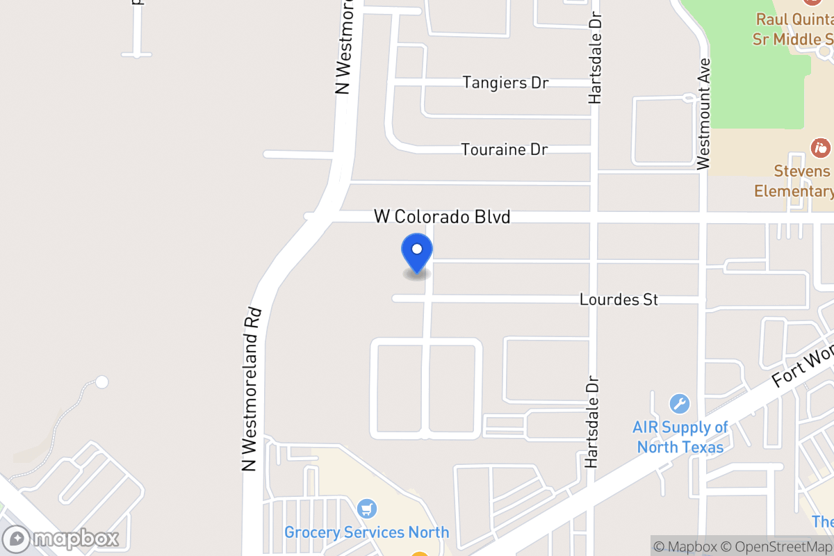 Map of 3103 Lourdes St