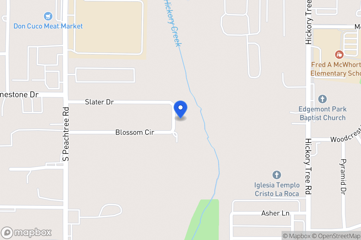 Map of 11528 S Blossom Cr