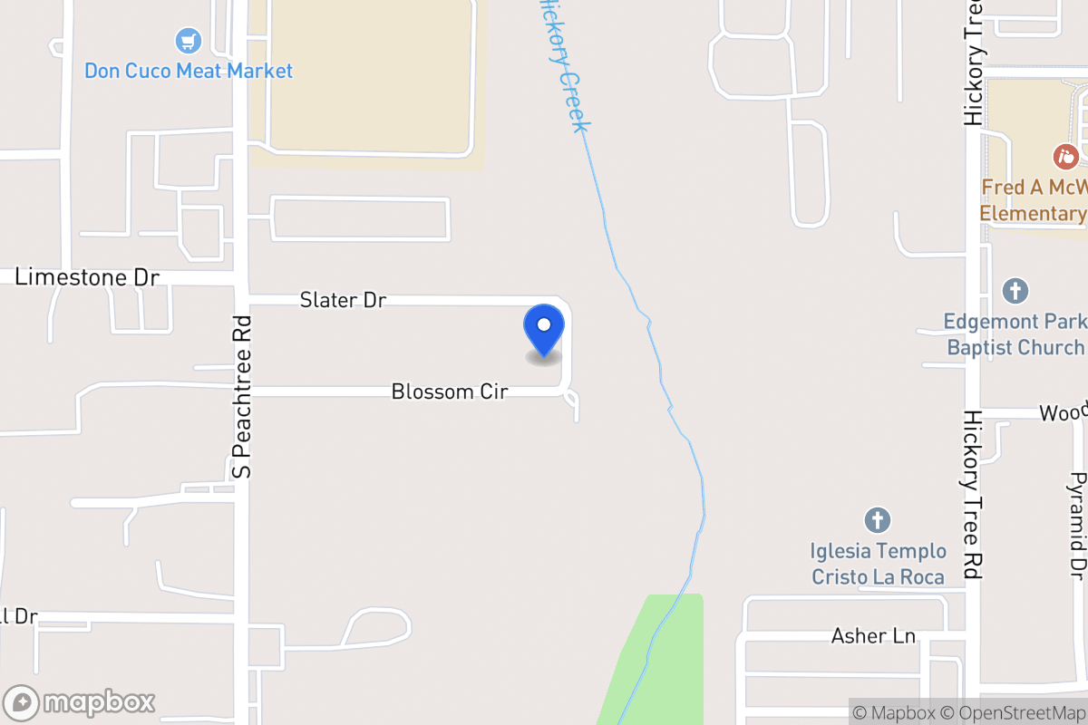 Map of 11513 S Blossom Cr