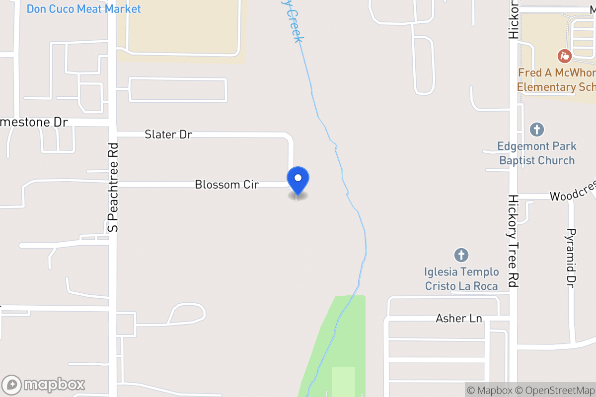 Map of 11516 Blossom Cir