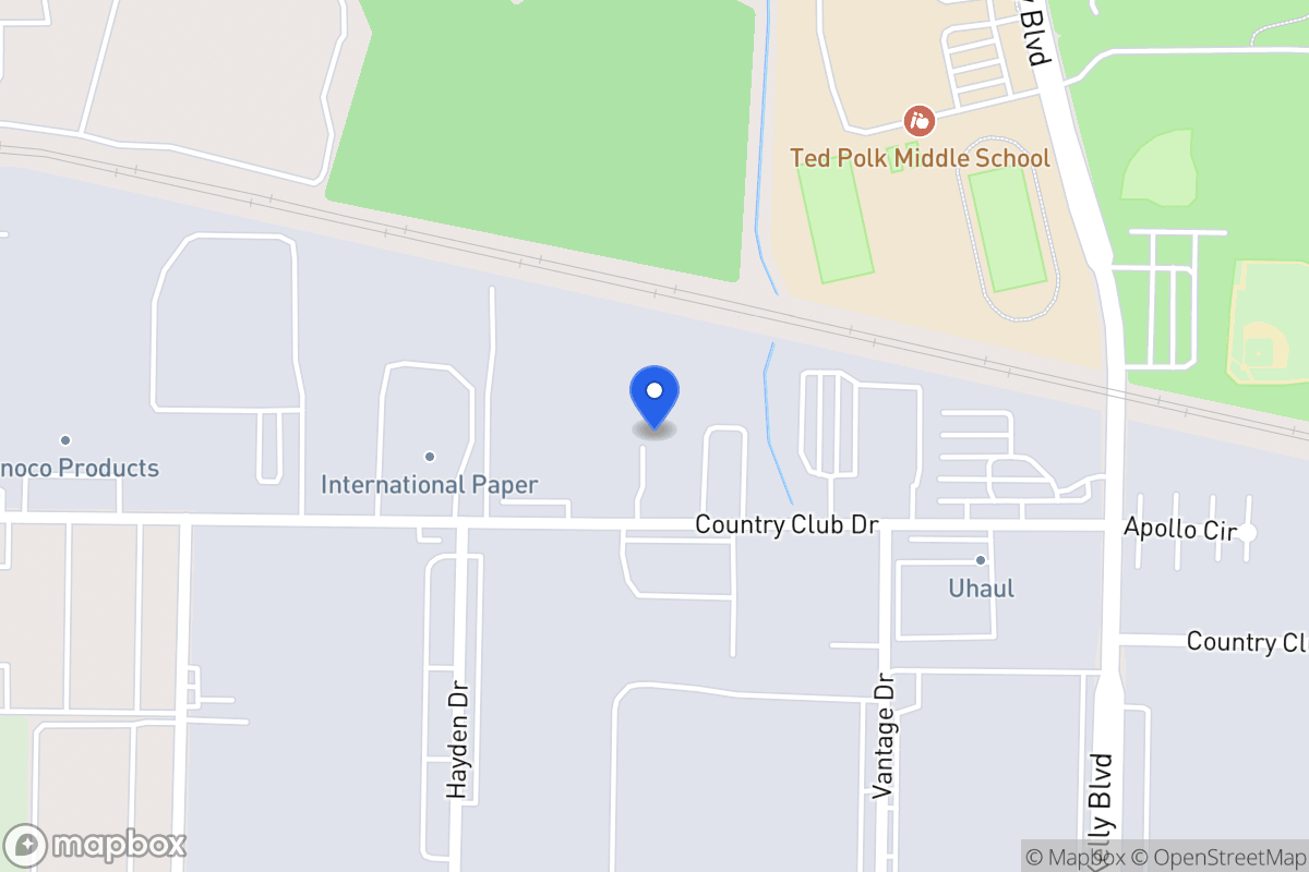Map of 2101 Country Club Dr