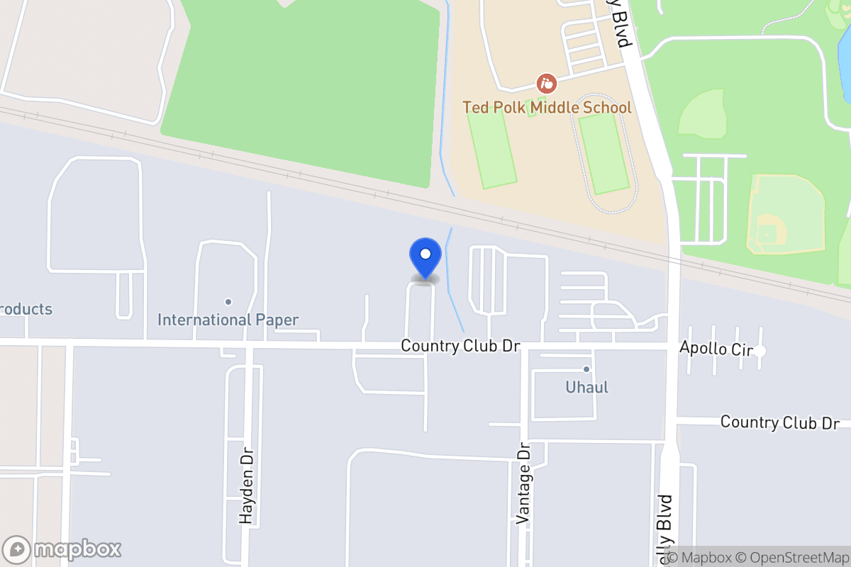 Map of 2115 Country Club Dr