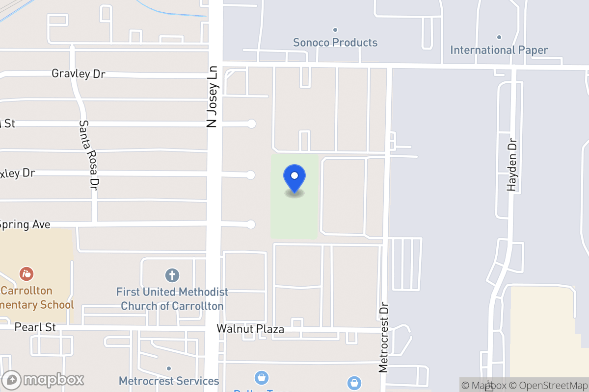 Map of 1515 Metrocrest Dr