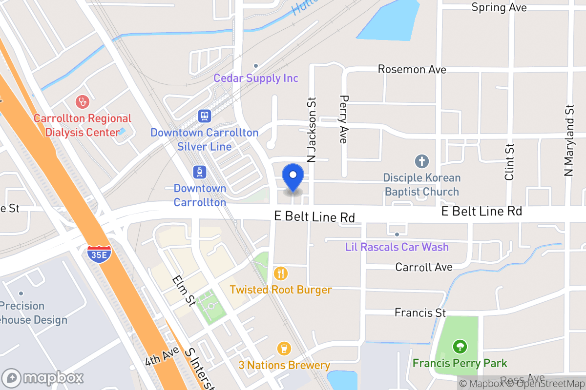 Map of 1103 E Belt Line Rd