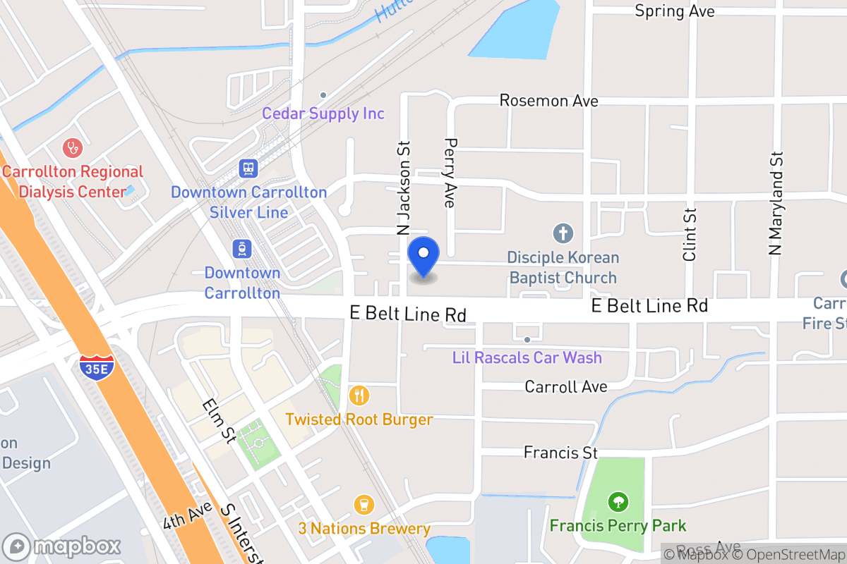Map of 1205 E Belt Line Rd