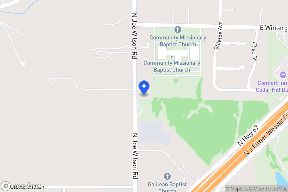 Map of 1340 N Joe Wilson Rd