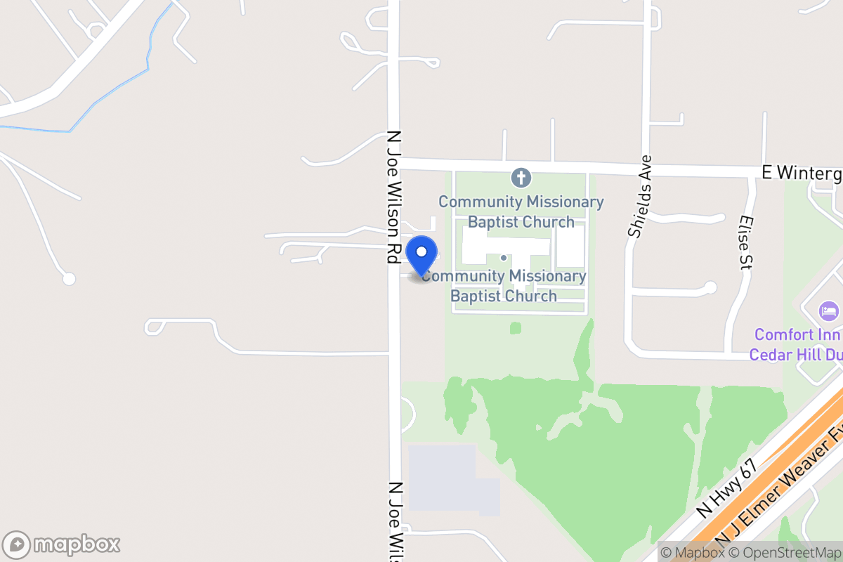 Map of 1414 N Joe Wilson Rd