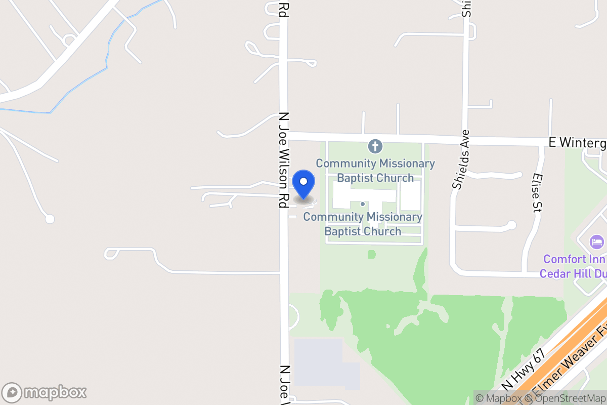 Map of 1420 N Joe Wilson Rd
