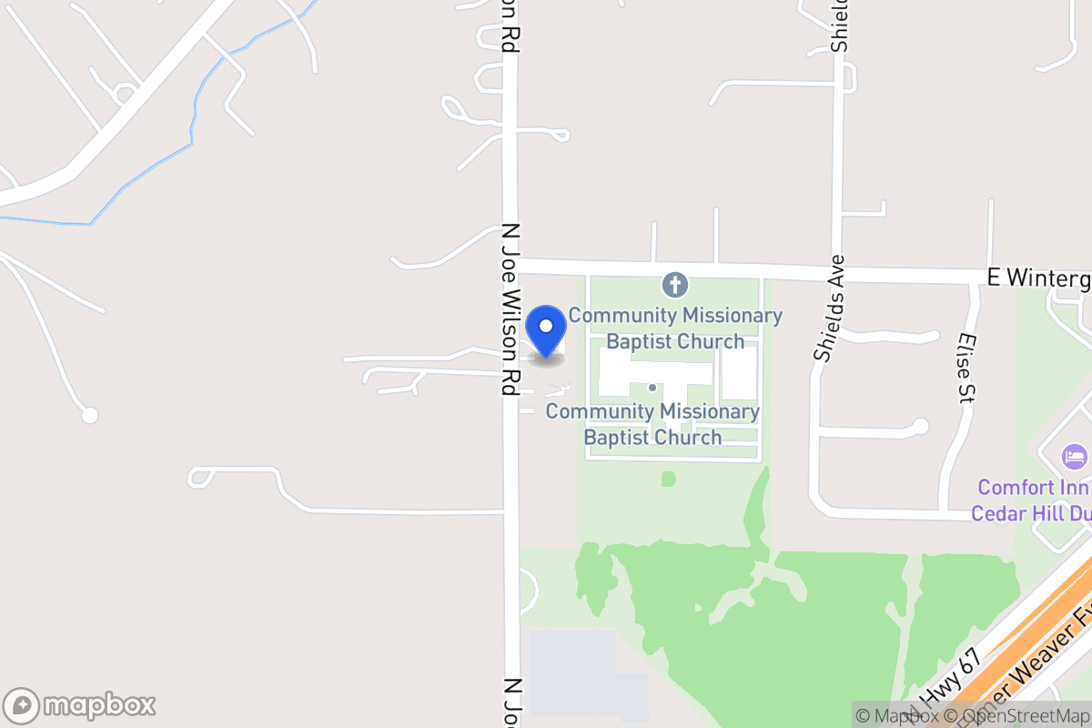 Map of 1424 N Joe Wilson Rd