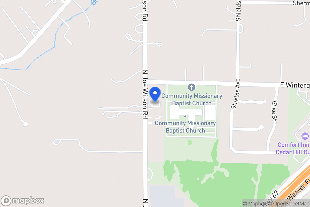 Map of 1428 N Joe Wilson Rd