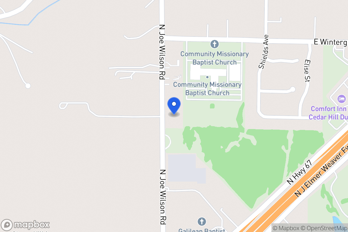 Map of 2 N Joe Wilson Rd