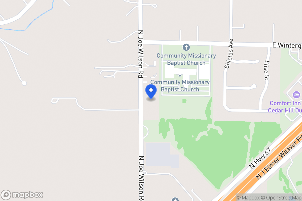 Map of 1404 N Joe Wilson Rd