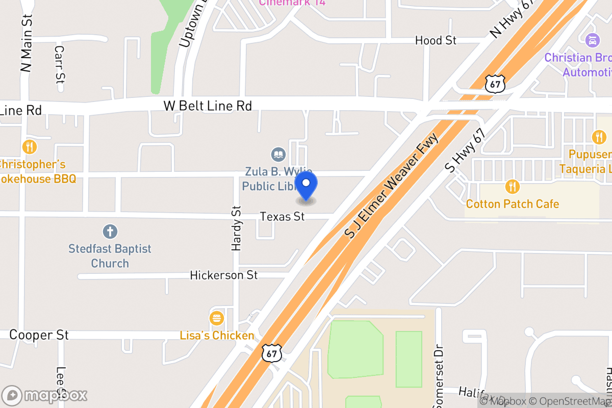 Map of 221 Texas St