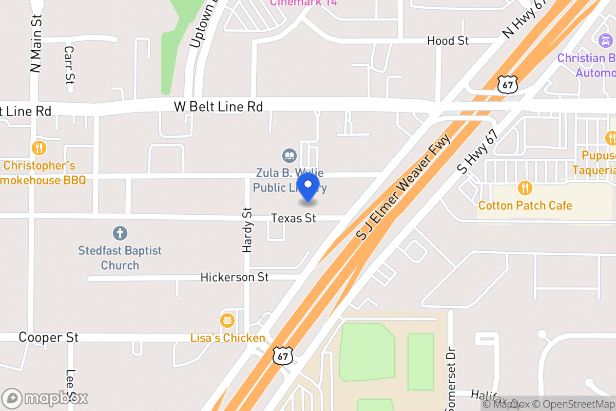 Map of 223 Texas St