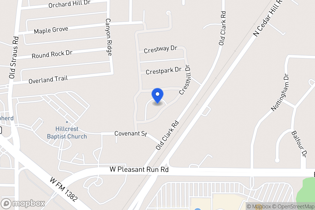 Map of 910 Cresthill Dr