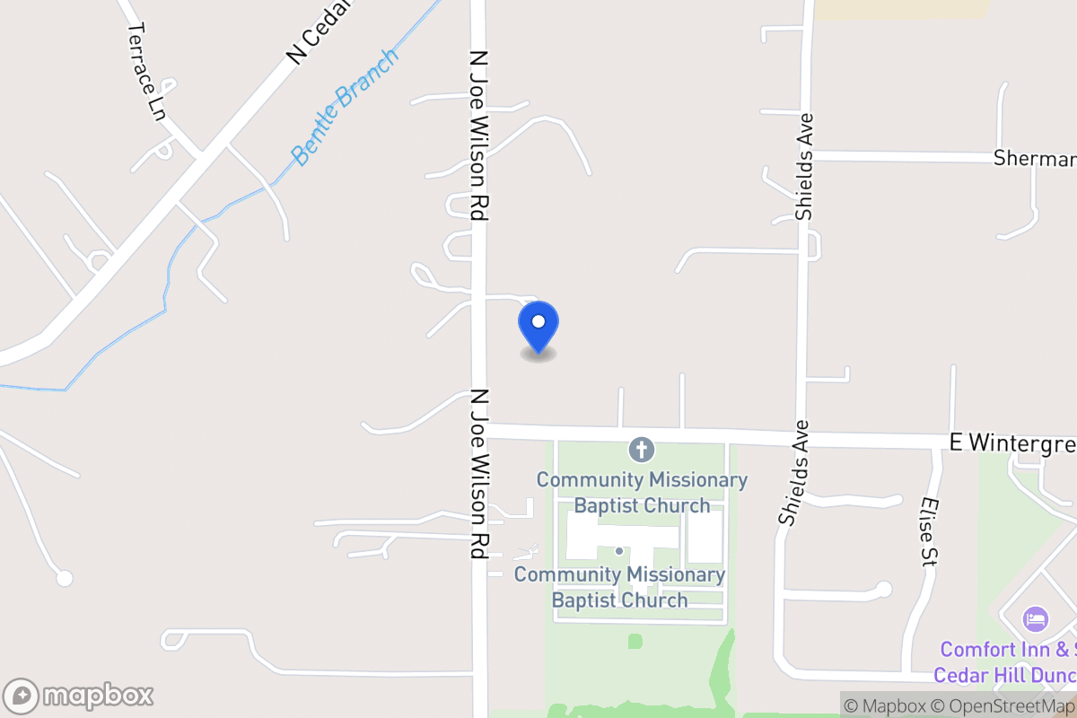 Map of 1448 N Joe Wilson Rd