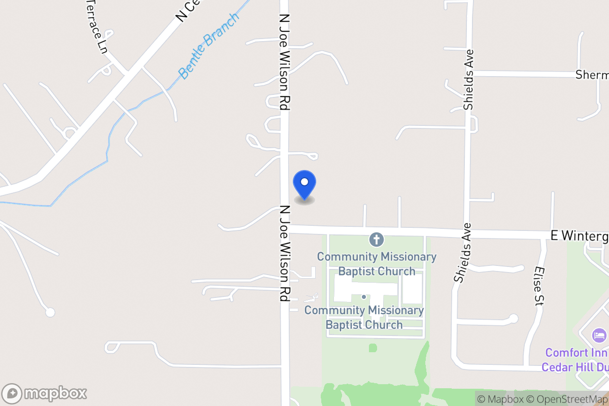 Map of 1444 N Joe Wilson Rd