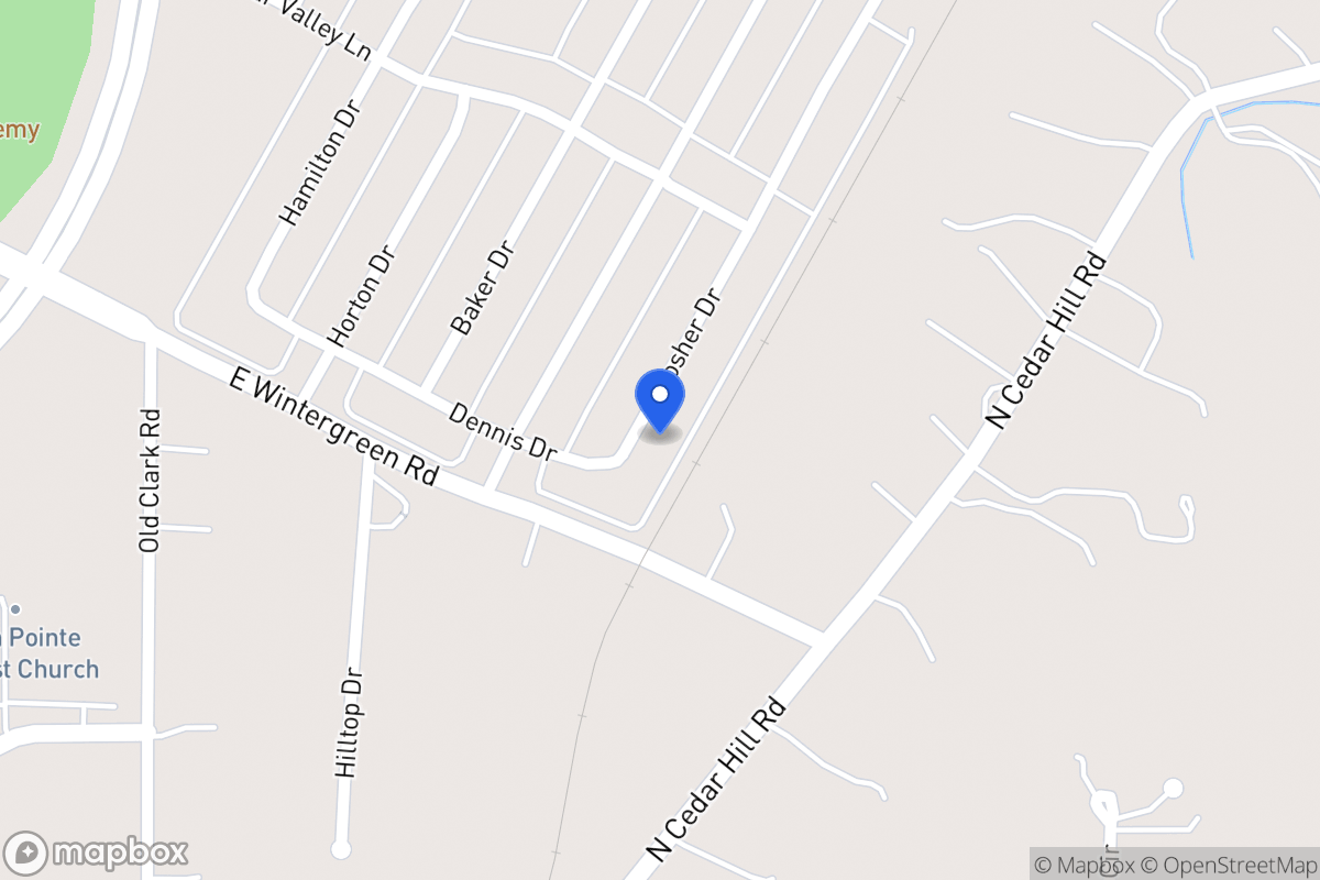 Map of 1404 Bosher Dr
