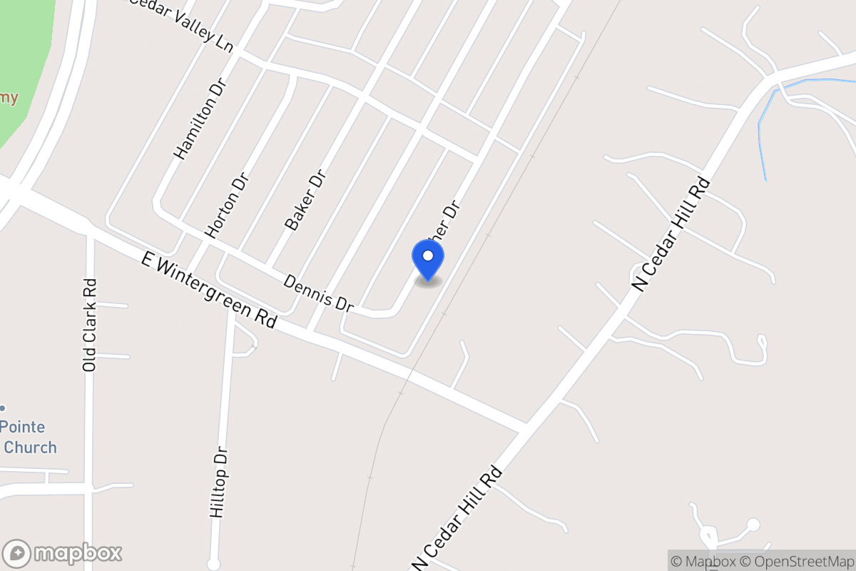 Map of 1406 Bosher Dr