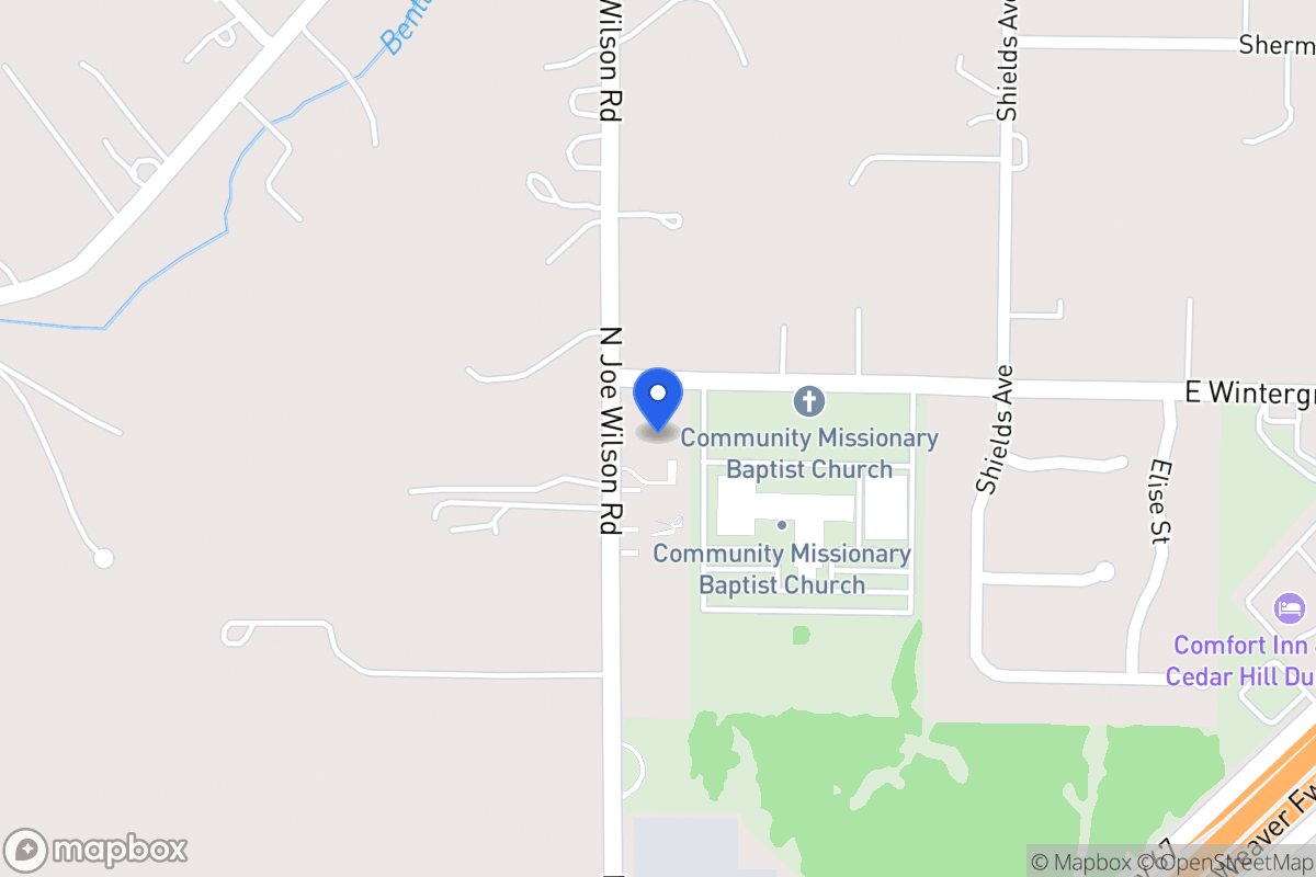 Map of 1432 N Joe Wilson Rd