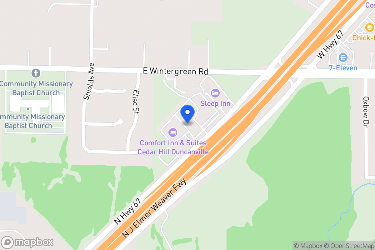 Map of 1421 N J Elmer Weaver Fwy