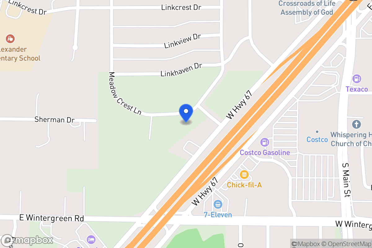 Map of 1208 Meadow Crest Ln